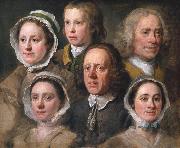 HOGARTH, William Heads of Six of Hogarth's Servants (mk08) Spain oil painting artist